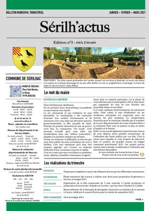 Bulletin Municipal Trimestriel Janvier-Fevrier-Mars