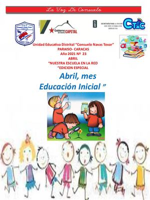 Periodico Escolar Educacion Inicial 2021