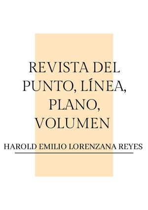 Revista Del Punto, Línea, Plano, Volumen