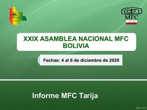 Informe Para ANBO 2020 Tarija