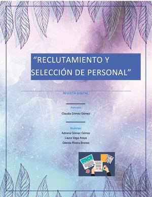 Proyecto Final Curso Reclutamiento Y Selección De Personal