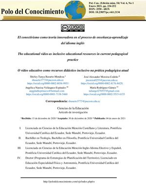 El Conectivismo Como Teoría Innovadora En El Proceso De Enseñanza Aprendizaje Del Idioma Inglés