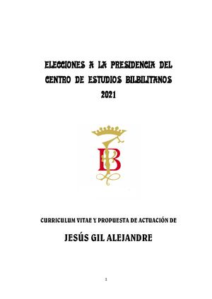 Curriculum Y Programa Jesus Gil 2021