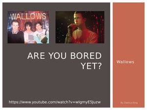 Are You Bored Yet ~ Analysis