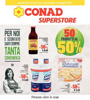 Volantino Conad Superstore Sardegna Nord Ovest 22 Aprile 5 Maggio