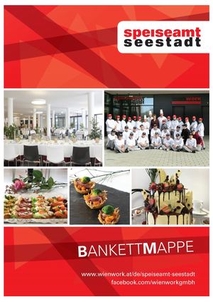 Bankettmappe Speiseamt Seestadt