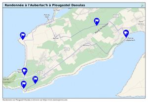 Randonnée l'Auberlac'h à Plougastel Daoulas