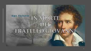 In morte del fratello Giovanni