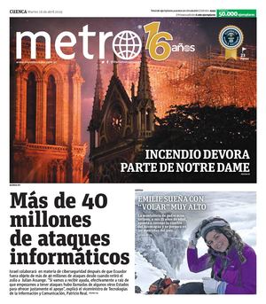 Metro Cuenca - 16 de Abril 2019 - Ecuador