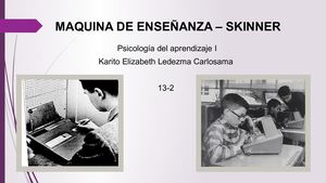La Maquina De La Enseñanza – Skinner
