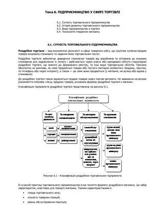 Лекція т 6 Підприємництво у сфері торгівлі