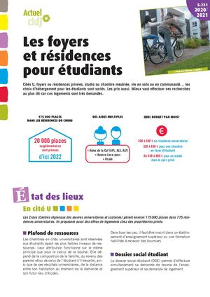 Les Foyers Et Residences Pour Etudiants