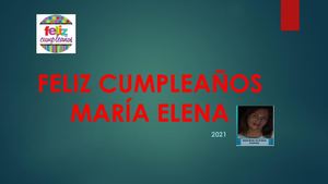 Cumpleaños María Elena