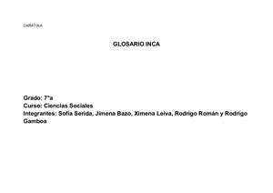 Glosario Inca Grupo4