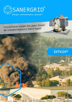 EXTICOV Couvertures coupe-feu pour fosses de transformateurs électriques