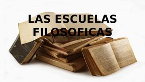 Escuelas Filosoficas