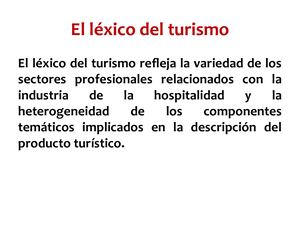 4 El Lexico Del Turismo
