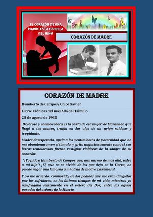 CORAZÓN DE MADRE HUMBERTO DE CAMPOS CHICO XAVIER