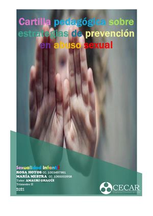 Cartilla de prevención del abuso sexual infantil
