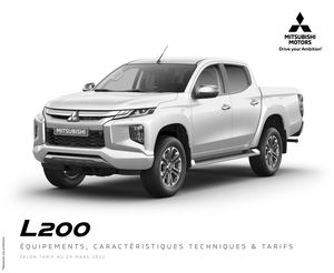 L200 MY22 - Fiche technique 22/04/21