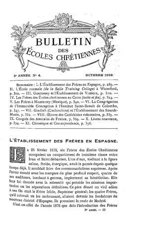 Ecoles Chrétiennes 1909-04