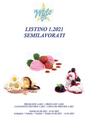 LISTINO 1 DETTAGLIO 2021 MILC SRL - IT DE EN FR SP