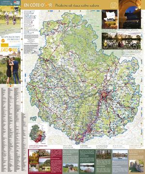 Carte touristique Côte-d'Or 2021