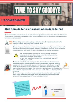 Acomiadment