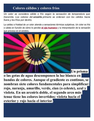 Colores Cálidos Y Colores Fríos