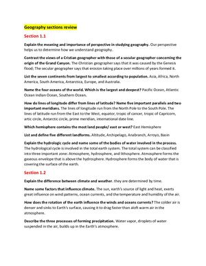 Geography Portfolio