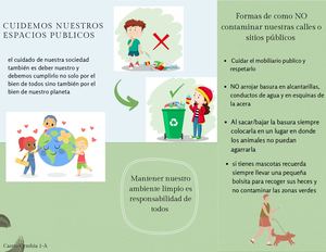 NO MAS CONTAMINACION EN NUESTROS ESPACIOS PUBLICOS