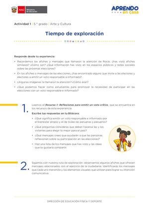 Actividad N° 01 Tiempo De Exploración