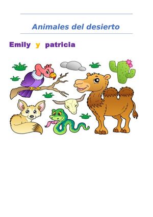 anímales del desierto
