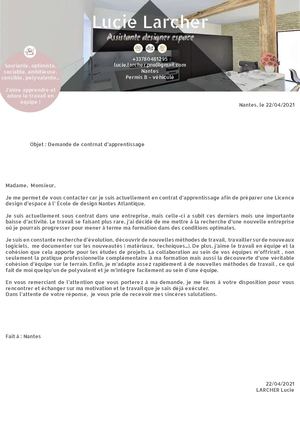 Lettre De Motivation