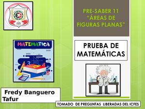 Pre Saber 11 De Matemáticas 1 ÁReas De Figuras Planas