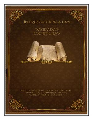 Introducción a las sagradas escrituras