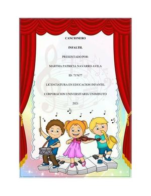 Cancionero Infantil Martha Patricia Navarro Avila