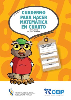 Cuaderno para hacer Matemática en cuarto