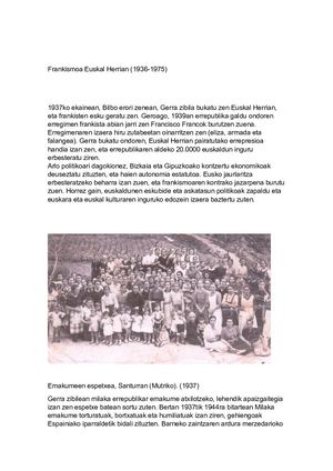 Diktadura Frankista Euskal Herrian (1939 1975)