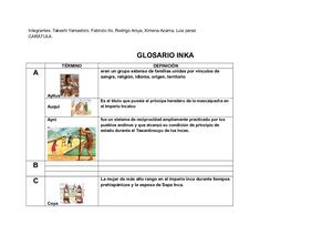 Glosario Inca