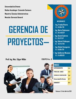 Revista Equipo 6 Udo Cantaura Postgrado