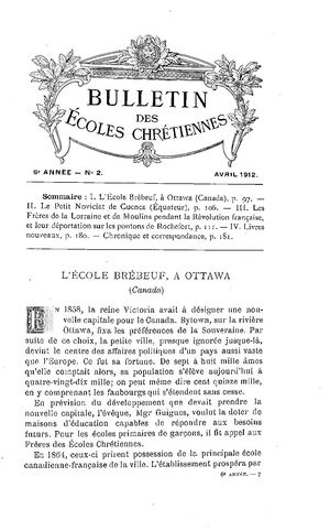 Ecoles Chrétiennes 1912-02