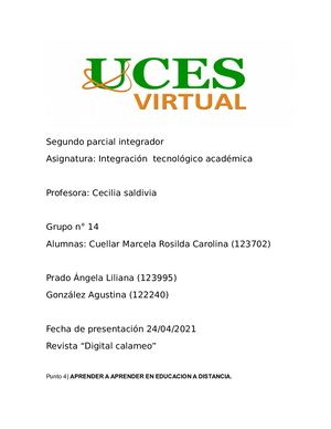 2do Parcial Integrado Ita Grupo 14 Cuellar, Prado, Gonzalez