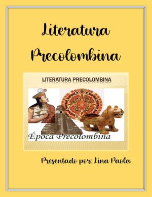 Literatura Precolombina
