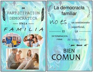 Folleto Sobre La Participacion Democratica En Mi Familia