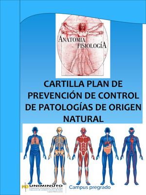 Cartilla Plan De Prevención De Control De Patologías 25 De Abril