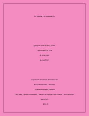 La Sociedad Y La Comunicación
