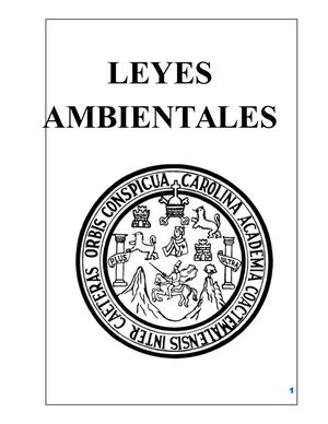 Leyes Ambientales