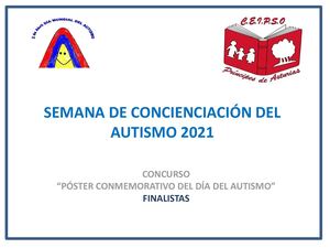 Semana De Concienciación Del Autismo 2021 Carteles