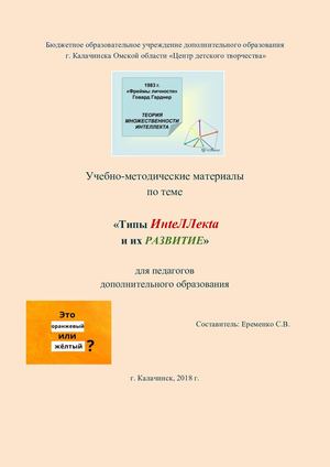 Теория "Типы интеллекта"